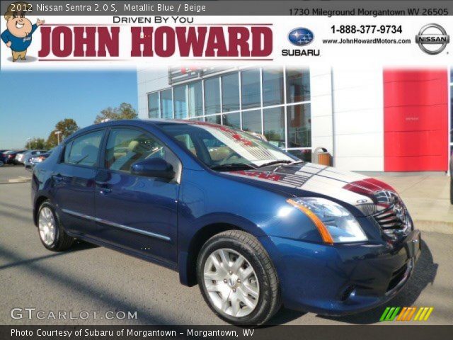 2012 Nissan Sentra 2.0 S in Metallic Blue