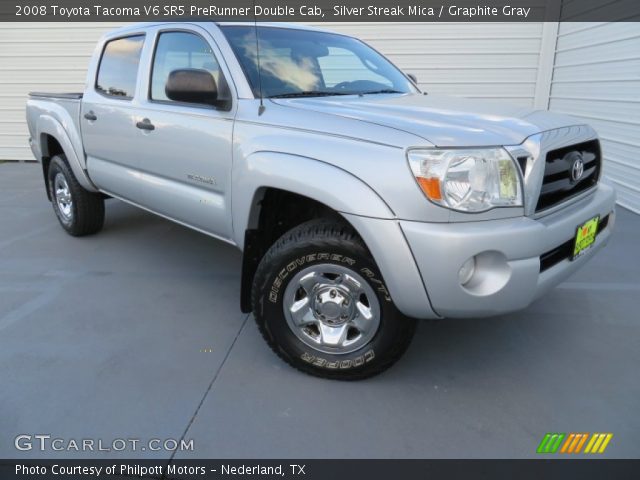 2008 Toyota Tacoma V6 SR5 PreRunner Double Cab in Silver Streak Mica