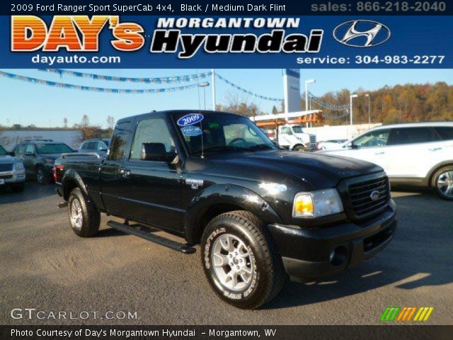 2009 Ford Ranger Sport SuperCab 4x4 in Black
