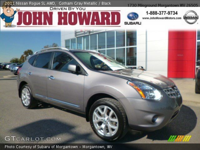 2011 Nissan Rogue SL AWD in Gotham Gray Metallic