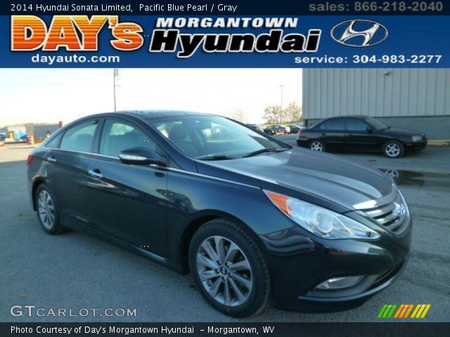 2014 Hyundai Sonata Limited in Pacific Blue Pearl