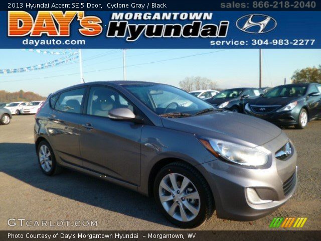 2013 Hyundai Accent SE 5 Door in Cyclone Gray