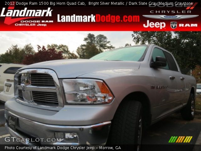 2012 Dodge Ram 1500 Big Horn Quad Cab in Bright Silver Metallic