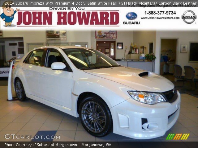 2014 Subaru Impreza WRX Premium 4 Door in Satin White Pearl