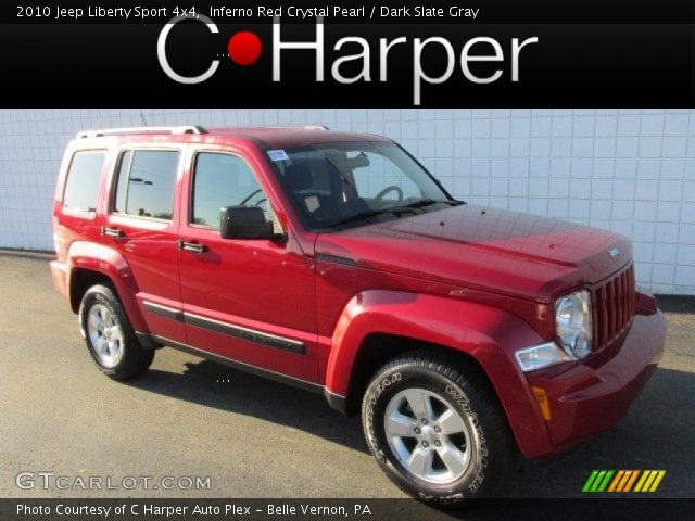 2010 Jeep Liberty Sport 4x4 in Inferno Red Crystal Pearl