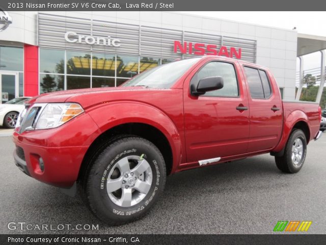 2013 Nissan Frontier SV V6 Crew Cab in Lava Red