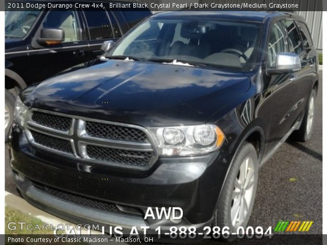 2011 Dodge Durango Crew 4x4 in Brilliant Black Crystal Pearl