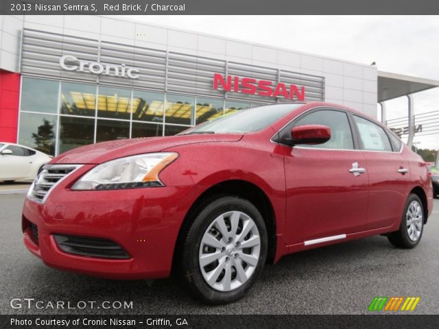 2013 Nissan Sentra S in Red Brick
