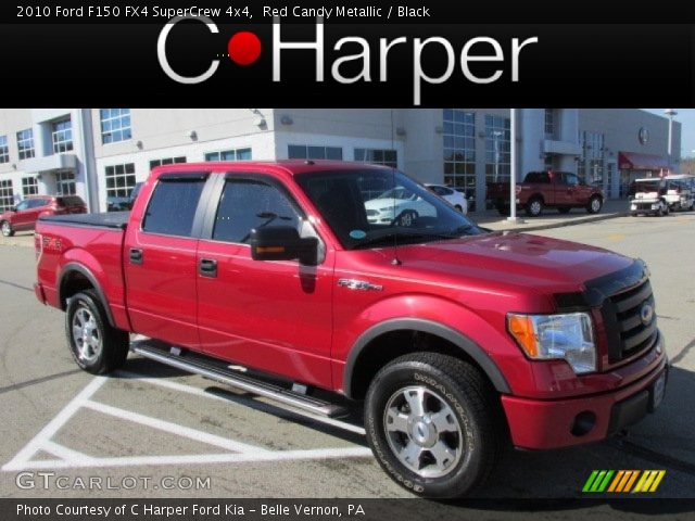 2010 Ford F150 FX4 SuperCrew 4x4 in Red Candy Metallic