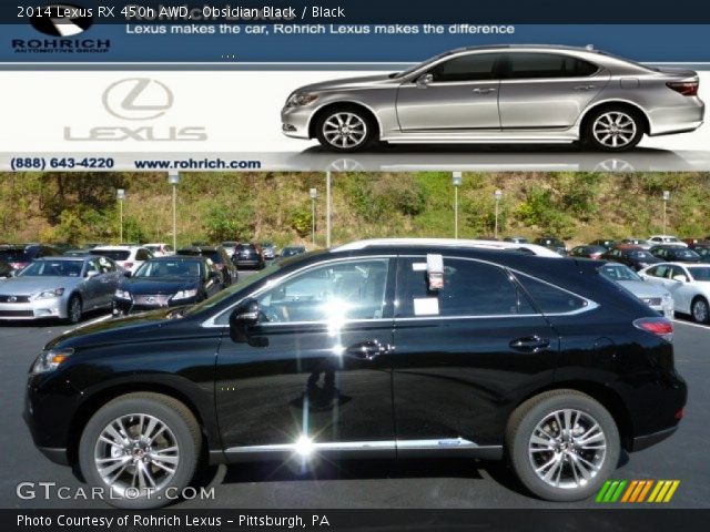 2014 Lexus RX 450h AWD in Obsidian Black