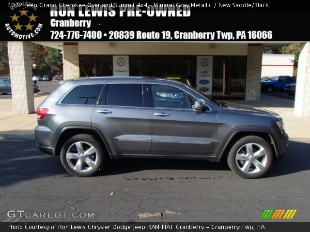 2012 Jeep Grand Cherokee Overland Summit 4x4 in Mineral Gray Metallic