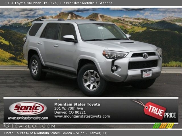 2014 Toyota 4Runner Trail 4x4 in Classic Silver Metallic