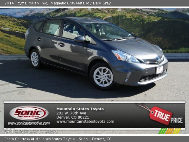 2014 Toyota Prius v Two in Magnetic Gray Metallic