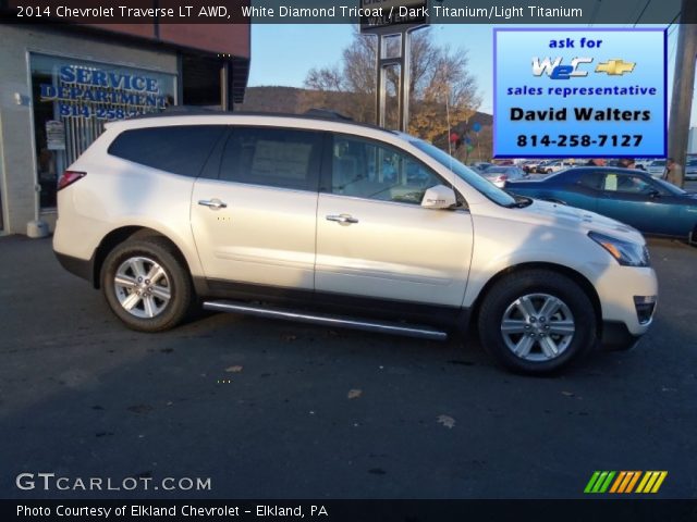 2014 Chevrolet Traverse LT AWD in White Diamond Tricoat