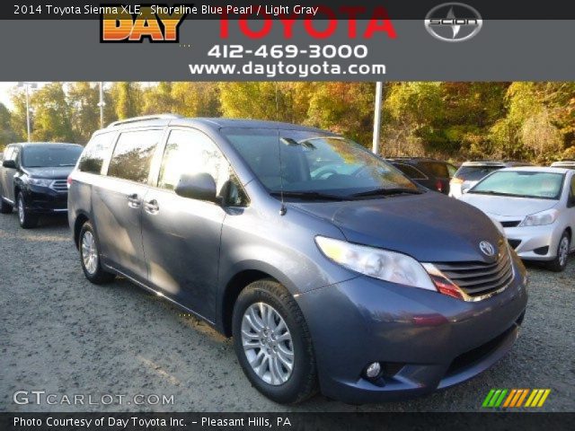 2014 Toyota Sienna XLE in Shoreline Blue Pearl
