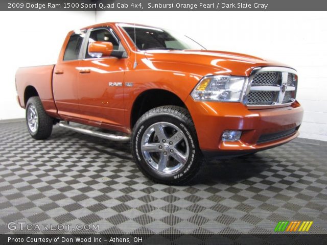 2009 Dodge Ram 1500 Sport Quad Cab 4x4 in Sunburst Orange Pearl