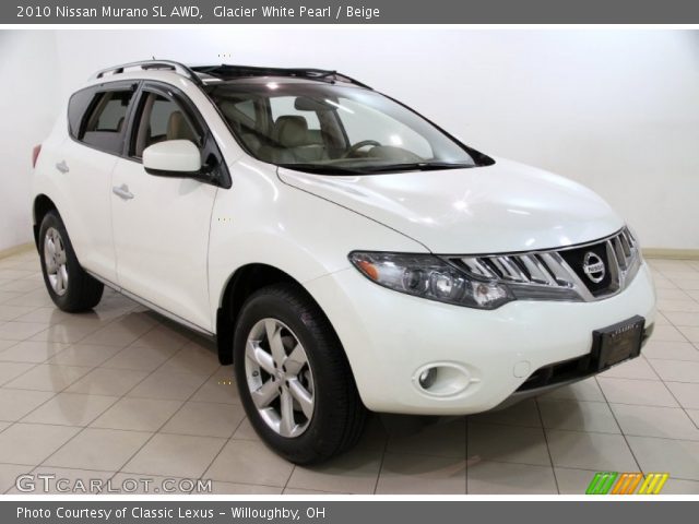 2010 Nissan Murano SL AWD in Glacier White Pearl