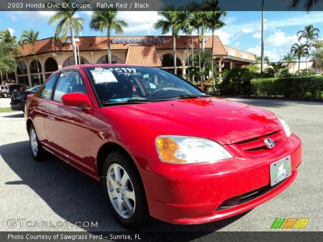 2003 Honda Civic EX Coupe in Rallye Red