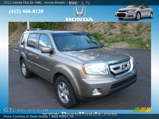 2011 Honda Pilot EX 4WD in Mocha Metallic