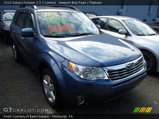 2010 Subaru Forester 2.5 X Limited in Newport Blue Pearl