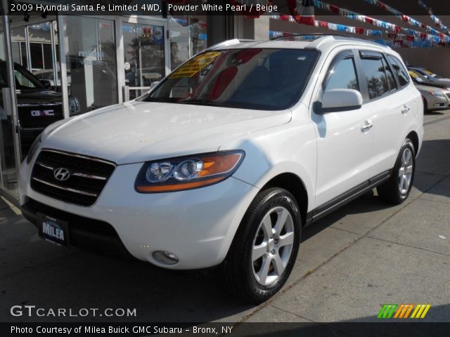 2009 Hyundai Santa Fe Limited 4WD in Powder White Pearl