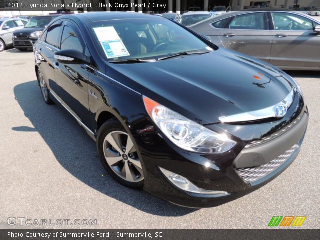 2012 Hyundai Sonata Hybrid in Black Onyx Pearl