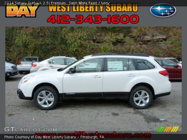 2014 Subaru Outback 2.5i Premium in Satin White Pearl
