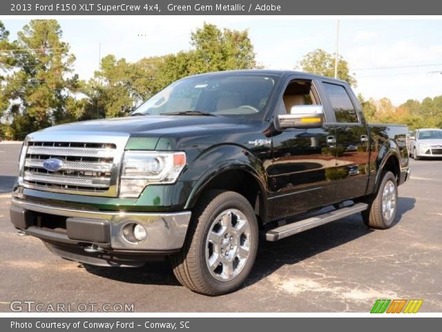 2013 Ford F150 XLT SuperCrew 4x4 in Green Gem Metallic