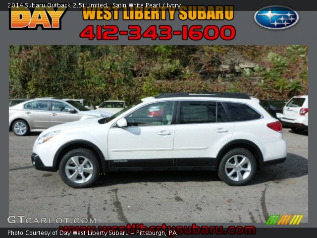 2014 Subaru Outback 2.5i Limited in Satin White Pearl