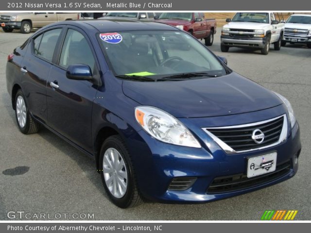 2012 Nissan Versa 1.6 SV Sedan in Metallic Blue