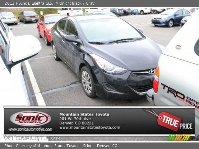 2012 Hyundai Elantra GLS in Midnight Black