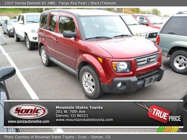 2007 Honda Element EX AWD in Tango Red Pearl