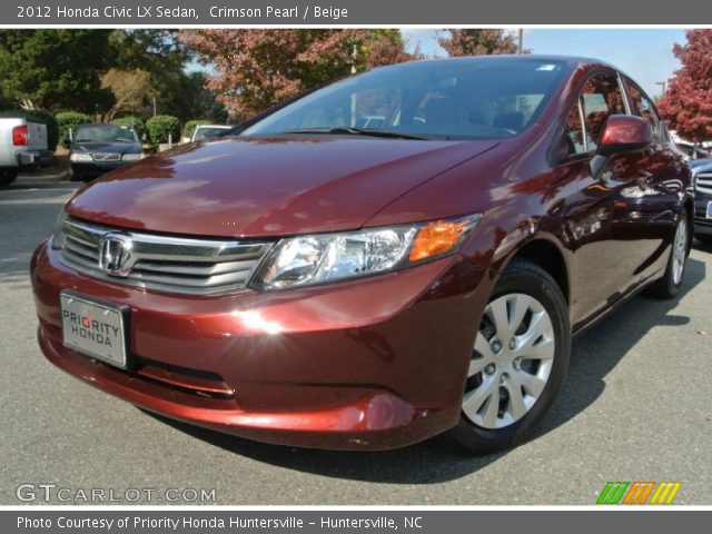 2012 Honda Civic LX Sedan in Crimson Pearl