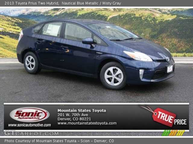 2013 Toyota Prius Two Hybrid in Nautical Blue Metallic