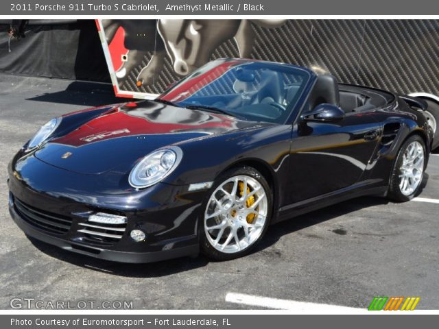 2011 Porsche 911 Turbo S Cabriolet in Amethyst Metallic