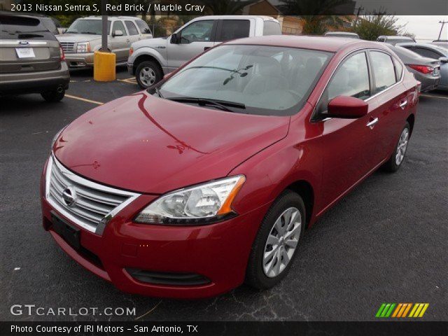 2013 Nissan Sentra S in Red Brick