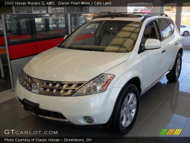 2007 Nissan Murano SL AWD in Glacier Pearl White