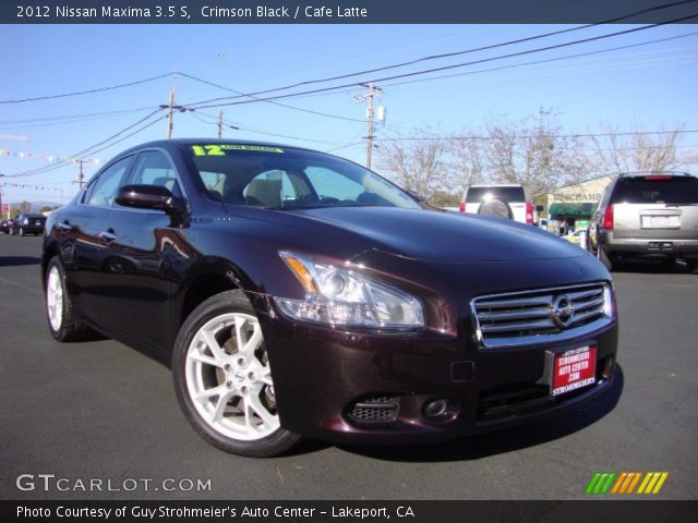 2012 Nissan Maxima 3.5 S in Crimson Black