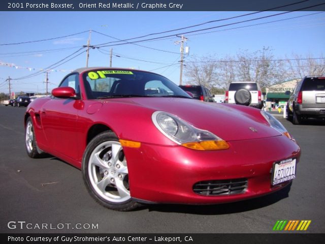 2001 Porsche Boxster  in Orient Red Metallic