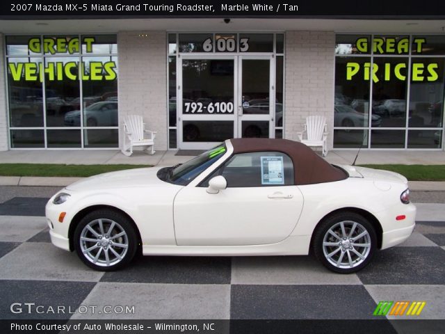 2007 Mazda MX-5 Miata Grand Touring Roadster in Marble White