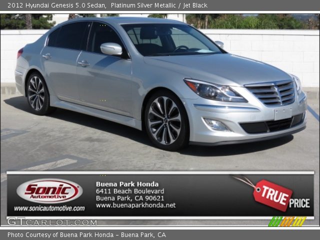 2012 Hyundai Genesis 5.0 Sedan in Platinum Silver Metallic