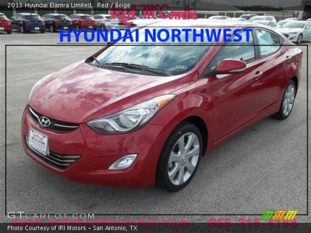 2013 Hyundai Elantra Limited in Red