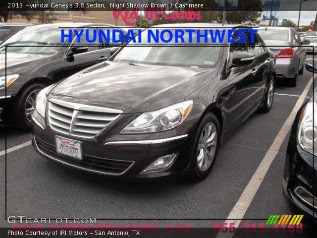 2013 Hyundai Genesis 3.8 Sedan in Night Shadow Brown