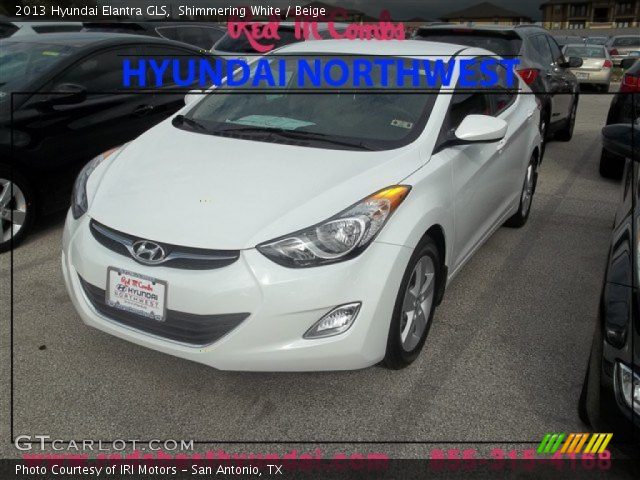 2013 Hyundai Elantra GLS in Shimmering White