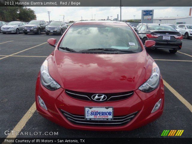 2013 Hyundai Elantra Limited in Red