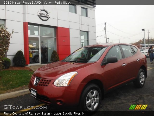 2010 Nissan Rogue S AWD in Venom Red