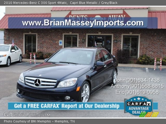 2010 Mercedes-Benz C 300 Sport 4Matic in Capri Blue Metallic