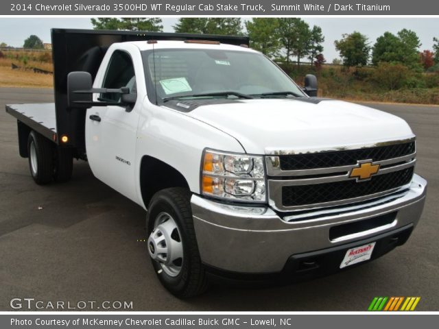 2014 Chevrolet Silverado 3500HD WT Regular Cab Stake Truck in Summit White