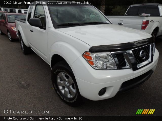 2012 Nissan Frontier SV King Cab in Avalanche White