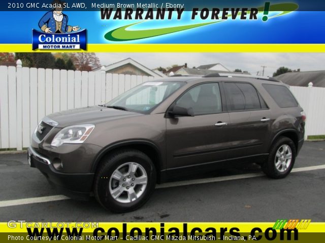 2010 GMC Acadia SL AWD in Medium Brown Metallic